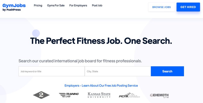 Use GymJobs.com for hiring a GM and coaches