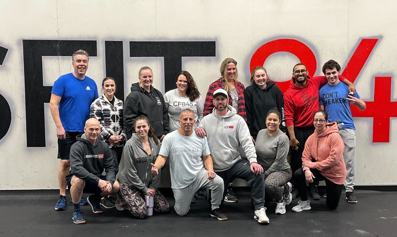 Gym members in CrossFit 845 community