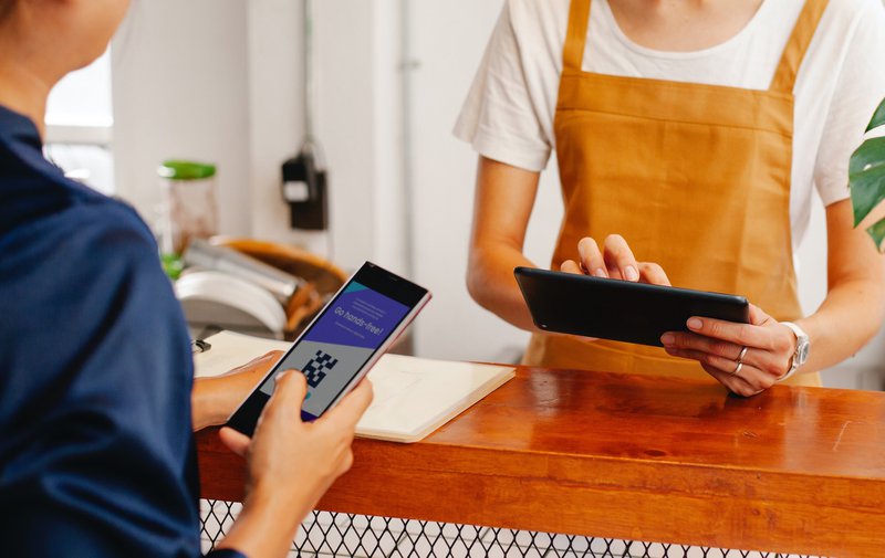 QR code cross-promotion