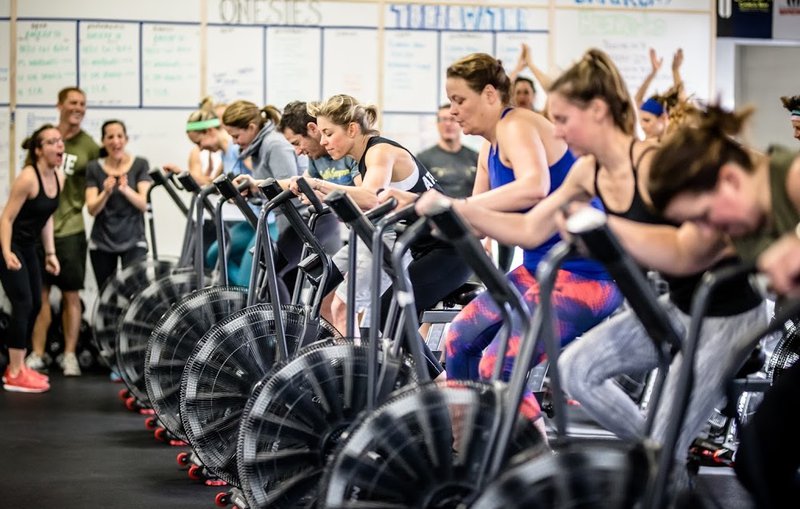 Group class at CrossFit New England