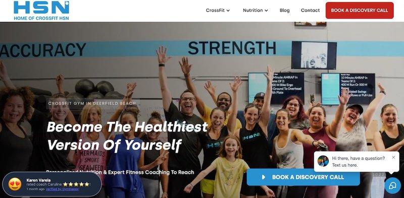 CrossFit HSN gym website