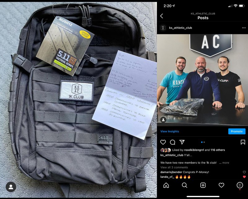 Who wouldn't stay a member at your gym if you gave them this nice bag - Customer Retention!!!