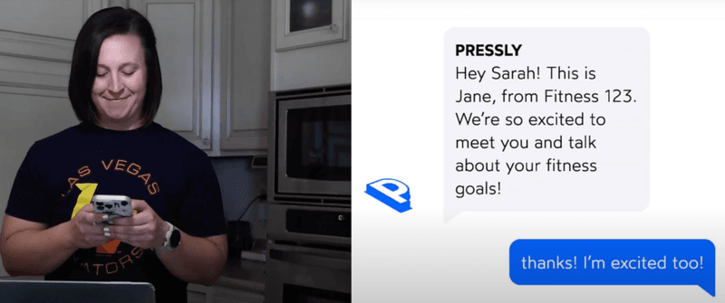 Starting the member experience for Sarah